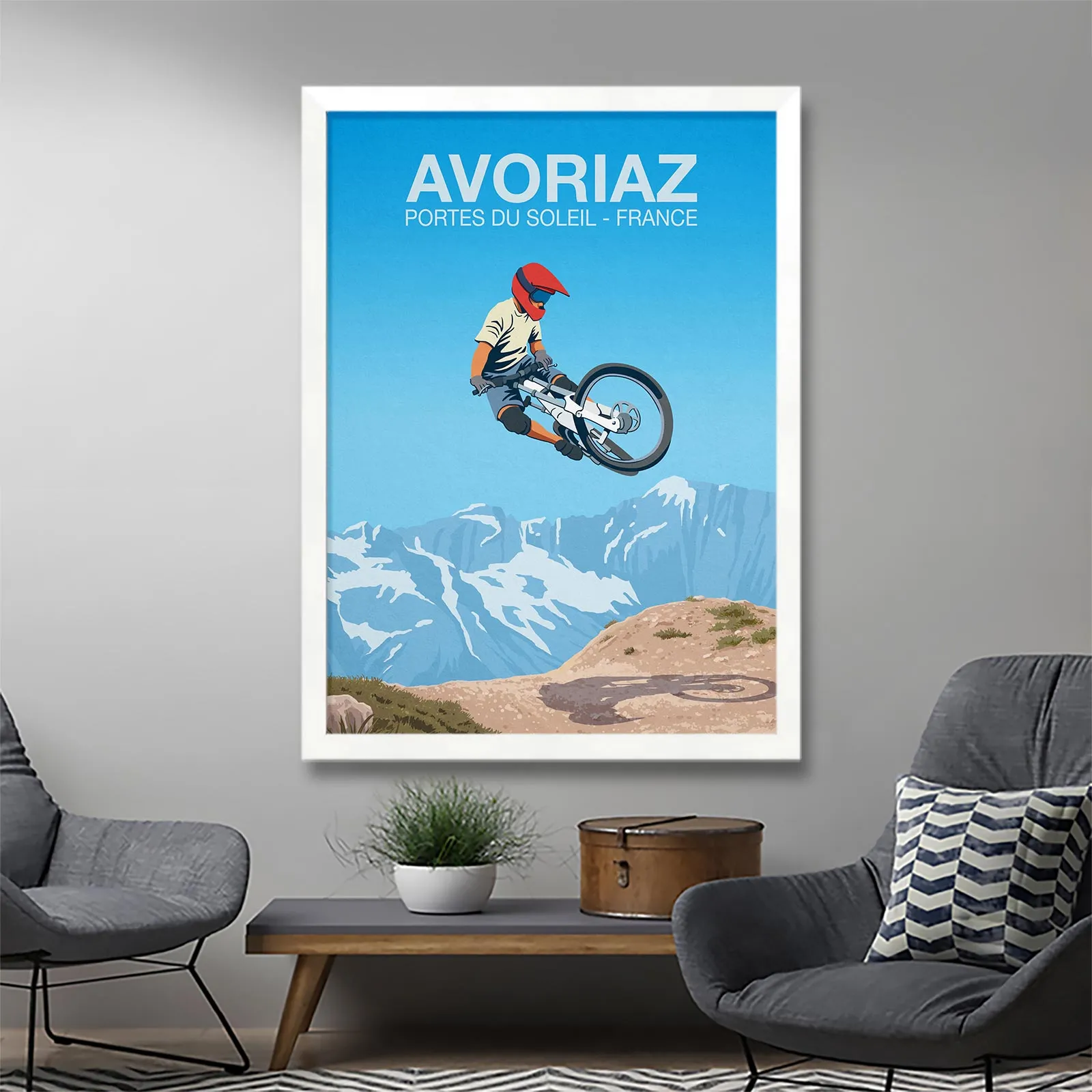 Avoriaz Mountain Bike Poster