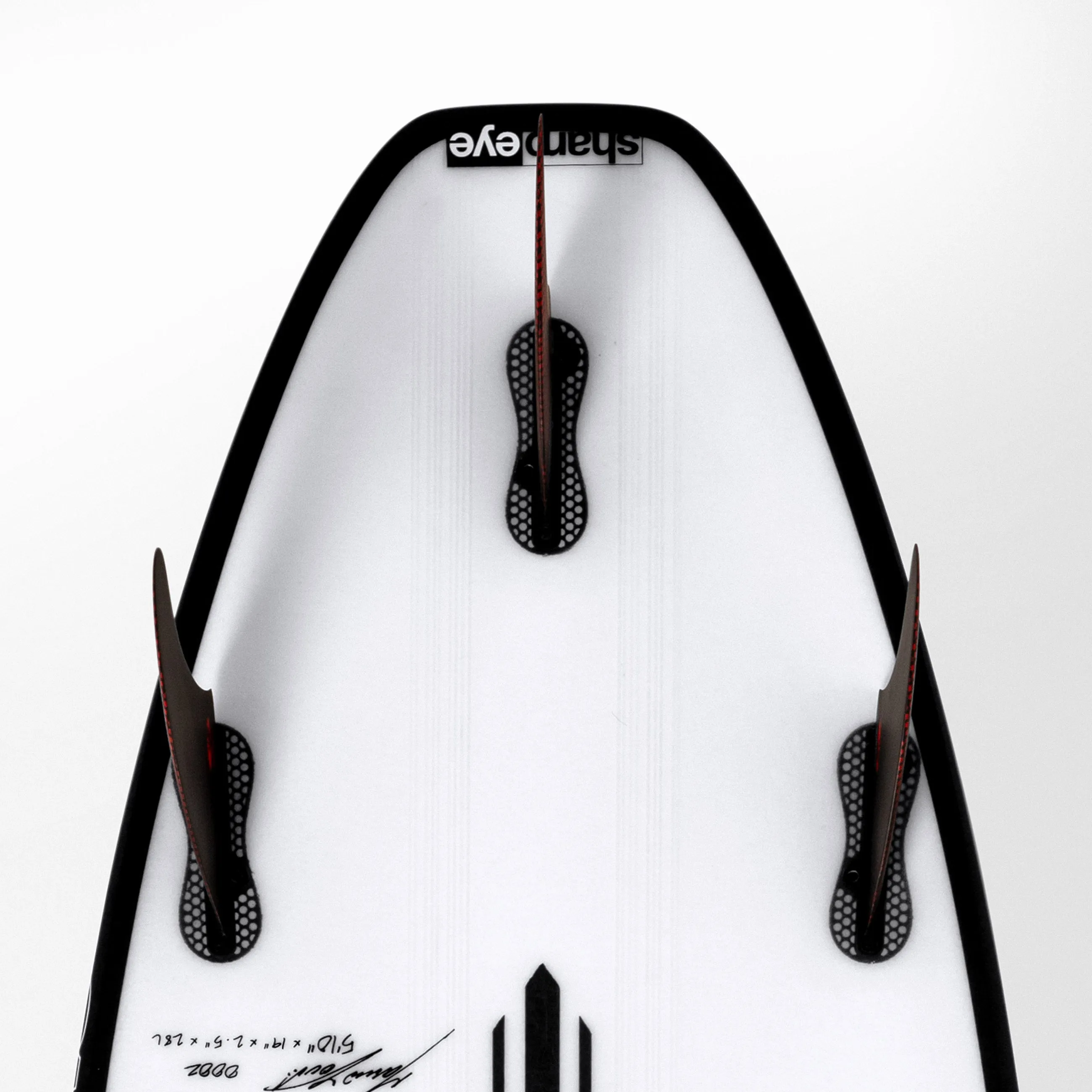 INFERNO 72 (E3 LITE) 5'10" x 19.0 X 2.5 - 28.00L, Squash, 3x  FCS 2 Fin Boxes, Epoxy E3 - ID:921315