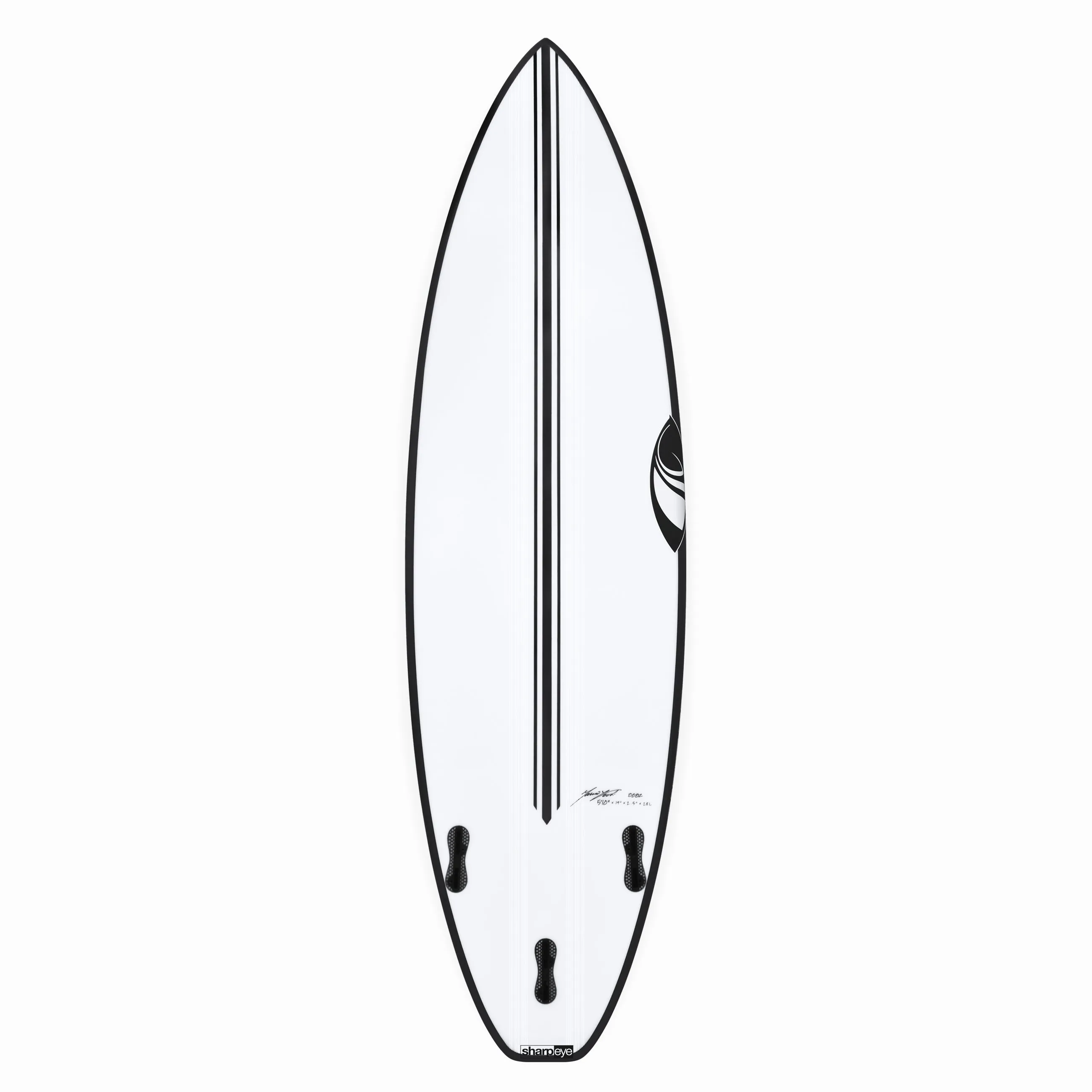 INFERNO 72 (E3 LITE) 5'10" x 19.0 X 2.5 - 28.00L, Squash, 3x  FCS 2 Fin Boxes, Epoxy E3 - ID:921315