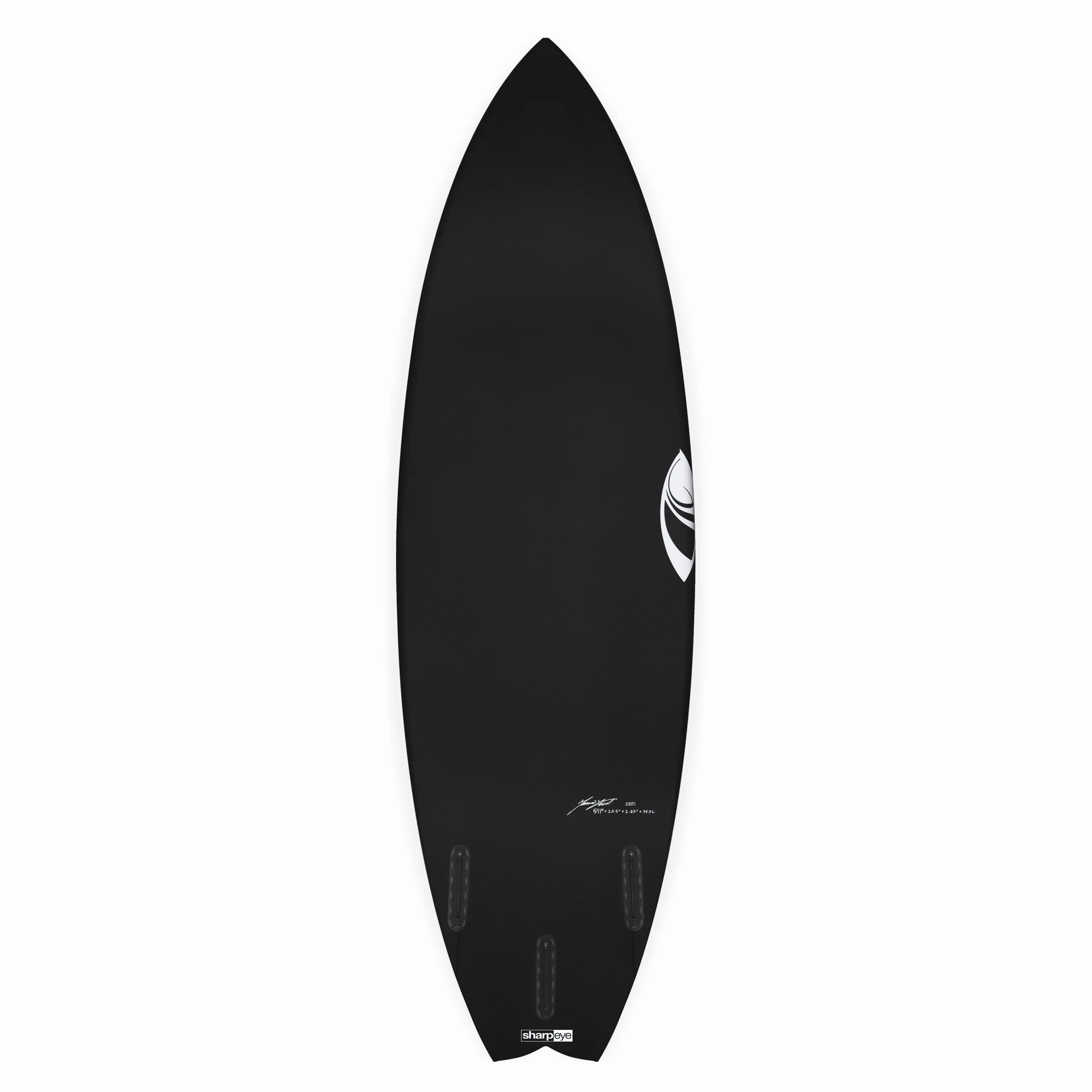 TWIN TURBO (C1 LITE) 5'11" x 20.5 X 2.63 - 34.30L, Swallow, 3x  FCS 2 Fin Boxes, C1 - ID:929615
